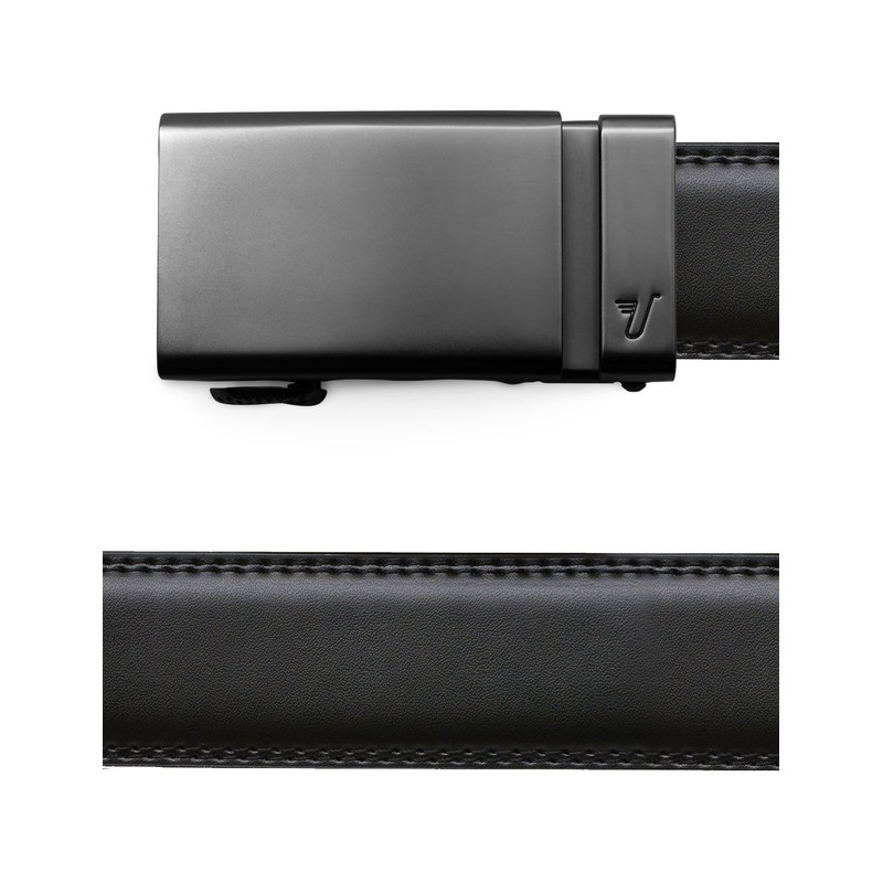 Mission Belt Men's Ratchet Belt - 35mm Gun Metal Buckle/Black