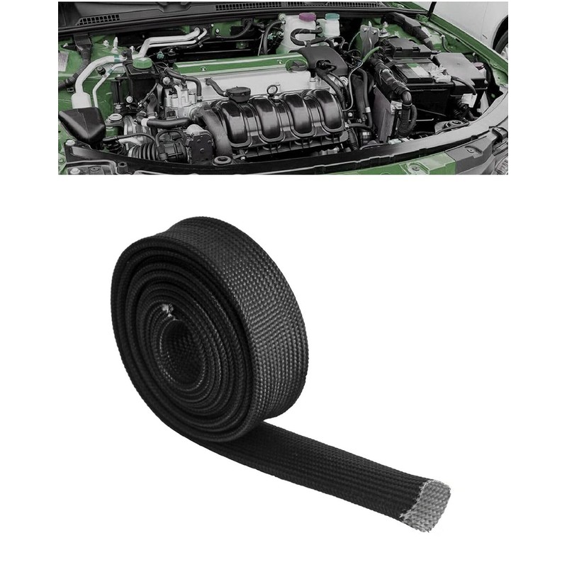 Rroxcok Heat Shield Sleeve Spark Plug Wire Heat Shield 1/2"