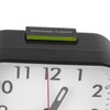 Small Clock Black Alarm Silent Minimalistic Design Snooze with Backlight