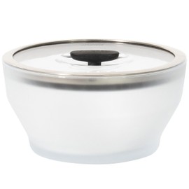 Anyday 8-Cup Microwave Cookware & Glass Container with Glass Lid, Plastic-Free Deep Food Storage | Stackable Airtight Steamer with Vented Lid for Microwave-Safe Reheating, Steaming Vegetables & Rice