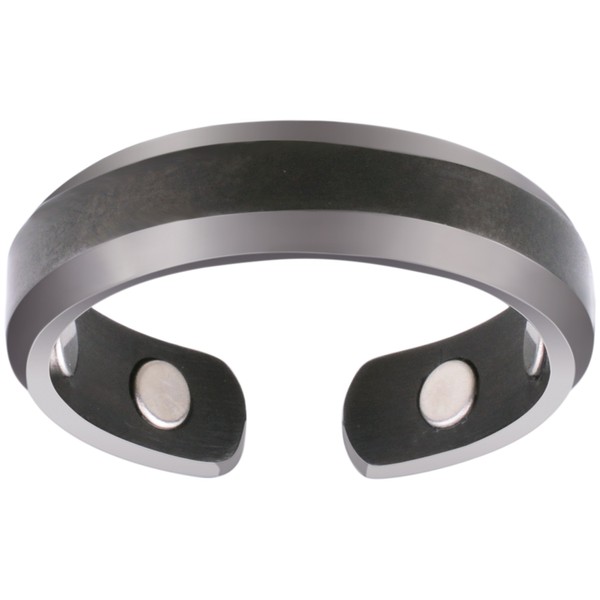 Smarter LifeStyle Elegant Titanium Magnetic Ring for Men And Women - Magnetic Titanium Ring (Gunmetal Gray | Size: 13)
