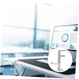 Mobestech 2pcs Headphone Stand Hanger Adjustable Clip Design Metal Holder for Under Desk Use Compact and Stylish Headset Mount Pu Pad for Easy Installation