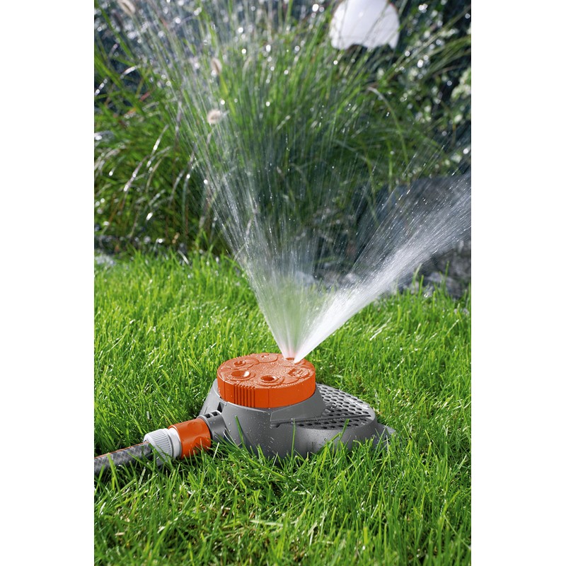 Gardena 02073-20"Classic -Boogie 6 Pattern Sprinkler - Grey/Orange