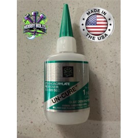Universal Bob Smith Industries UN-CURE, CA Remover Glue Debonder. 1oz Bottle. Hobby Bolts.