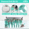 LEKOMESH Diamond Core Drill Bits Set 11pcs Tile Hole Saw