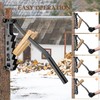 Wall Mounted Wood Splitter with Extended Handle, Manual Kindling Splitter