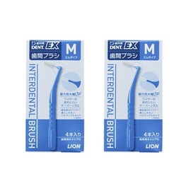 Lion DENT.EX Interdental Brush 4pcs x 2pcs (M(Blue)