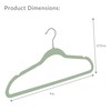 Simplify Slim Velvet Clothes Hangers | 100 Pack | Non-Slip