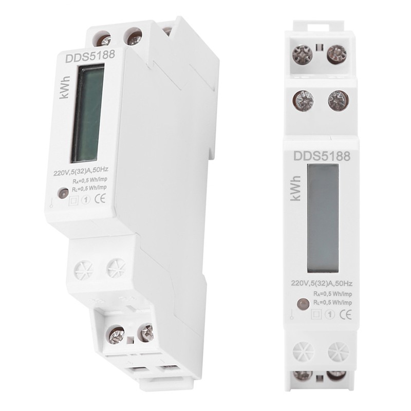 Digital LCD Single phase Din Rail Electric Meter 5-32A Electronic