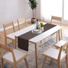 BAZIOE Linen Table Runner Brown Table Runner Washable Modern Table