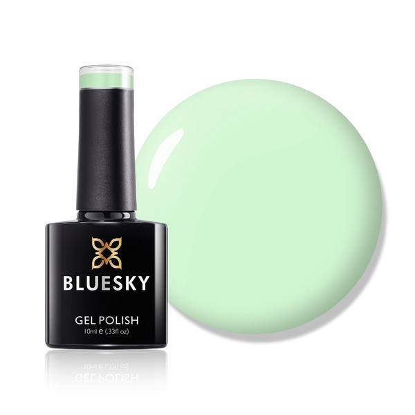 Bluesky Gel Nail Polish, Mental Mint A047, Light Green, Long