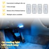 4PCS Wireless Car LED Lights, Magnetic Vehicle Ambient Light with