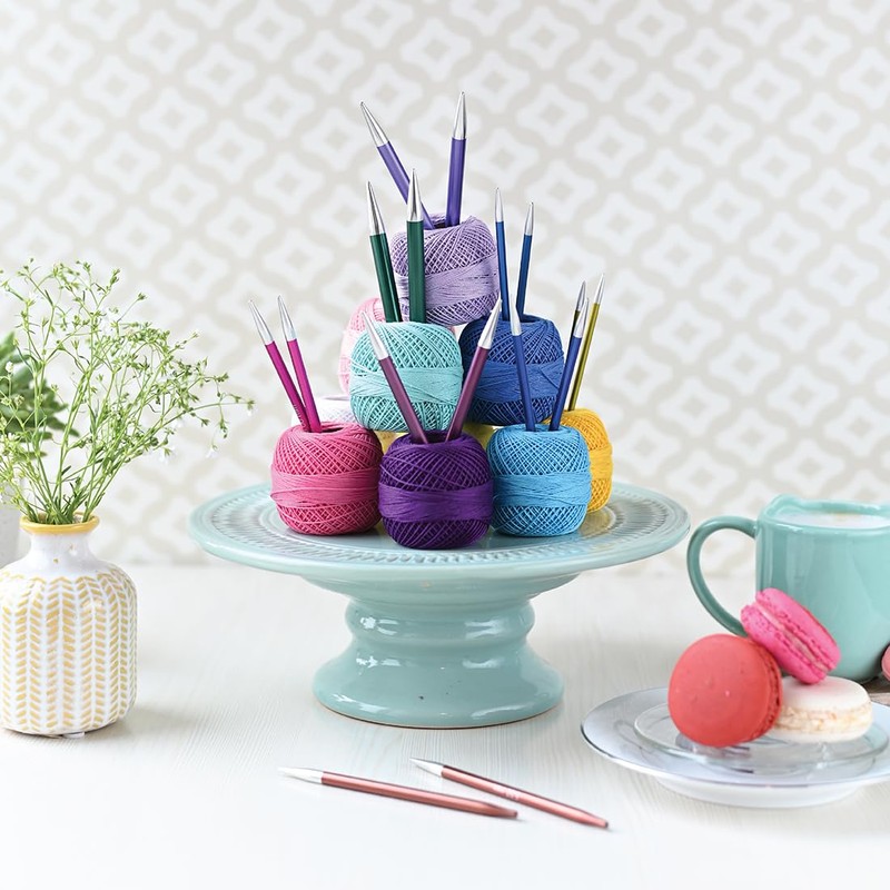 KnitPro Zing - Ferri circolari intercambiabili, 13 cm, 3 mm
