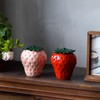 123Arts Container Strawberry Candy Dish Ceramic Food Storage with Seal