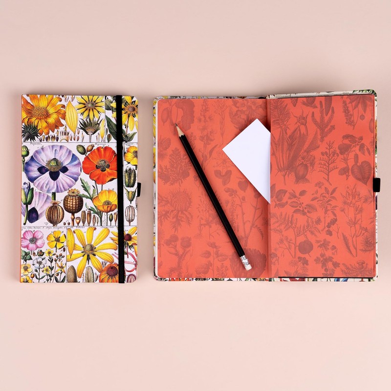 NOTIQUE Polka Dot Notebook with Elastic Band, 13 x 21