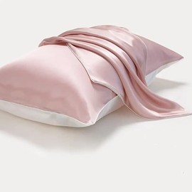 Yumeno Silk Pillowcase One Side Type 16.9 x 24.8 inches (43 x 63 cm), Includes Dried Flowers, Washable, 19 Momme, 1 Piece, 6A Grade Silk Pillow Case, Winter, Warm, Envelope Type, Double-Sided,