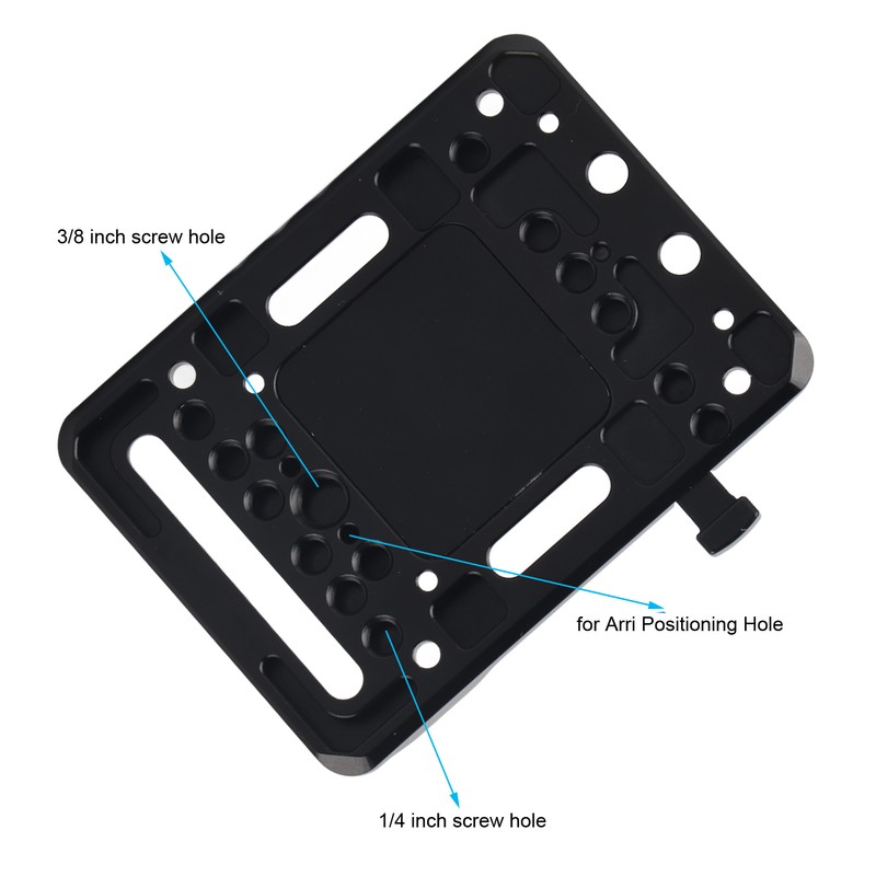 Full Metal V Mount Battery Board Base CNC Anodized Processing