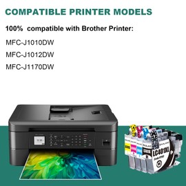 LC401XL Black MFC-J1010DW Ink Cartridges Replace for Brother Printer LC401 Ink LC401XLBK (2.5 x LC401BK Standard Page Yield) High Yield 3-Pack for Brother MFC-J1010DW MFC-J1012DW MFC-J1170DW