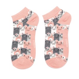 MISS SPARROW Cat Trainer Socks Womens Bamboo Mix Dusky Pink 1 Pair Size 4 to 7
