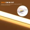 HEGEHE Dimmable COB Neon Strip with Dimmer Switch, IP65 Waterproof