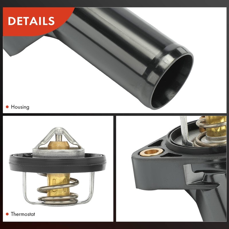 A-Premium Engine Coolant Thermostat Housing Compatible with Jeep Wrangler JK