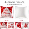 ORANIFUL Christmas Cushion Covers 45 x 45 Set of 4