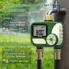 GMR Irrigation Computer with Brass Inlet, Garden Hose Irrigation Control,