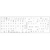 MAC FRENCH AZERTY KEYBOARD STICKERS WHITE BACKGROUND FOR DESKTOP, LAPTOP
