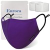 Euroca Cloth Face Mask 3 Layer Reusable Washable and Adjustable