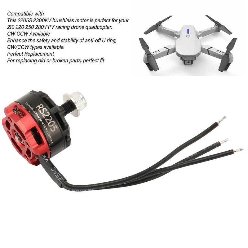 RS2205 2300KV Brushless Motor CW/CCW 3‑4S Remote Control Brushless Motor