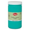 Utrecht Studio Series Acrylic Paint - Bright Aqua Green, Quart