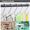 JUTOSU S-Shaped Hooks, S Hooks, Stainless Steel, Small, Large, Storage,