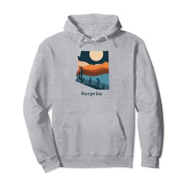 Surprise Arizona Desert Style Boho AZ Landscape Pullover Hoodie