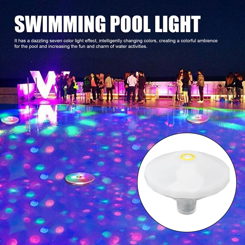 Swimming Pool Light Diamond Shaped Color Changing Battery Powered Pool