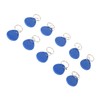 100 Pcs Blue Keychains RFID Proximity Card Key for Access