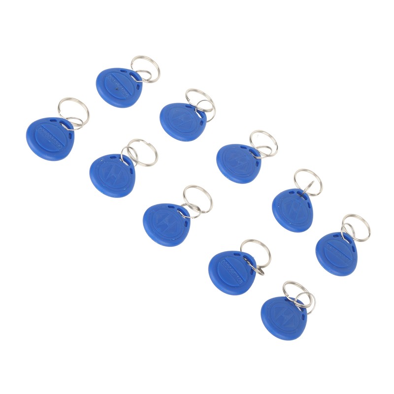 100 Pcs Blue Keychains RFID Proximity Card Key for Access