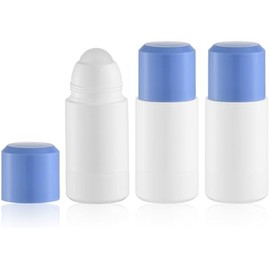 Roller Ball for Essential Oils: Deodorant Roll on Bottles - Refillable Applicator Containers - 3PCS 2.5oz