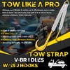 FITHOIST Tow Straps V Bridle w/ 15'' J Hooks |