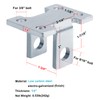 eoere 4 PCS 4 Hole Bolt on Rear Trailer Leaf