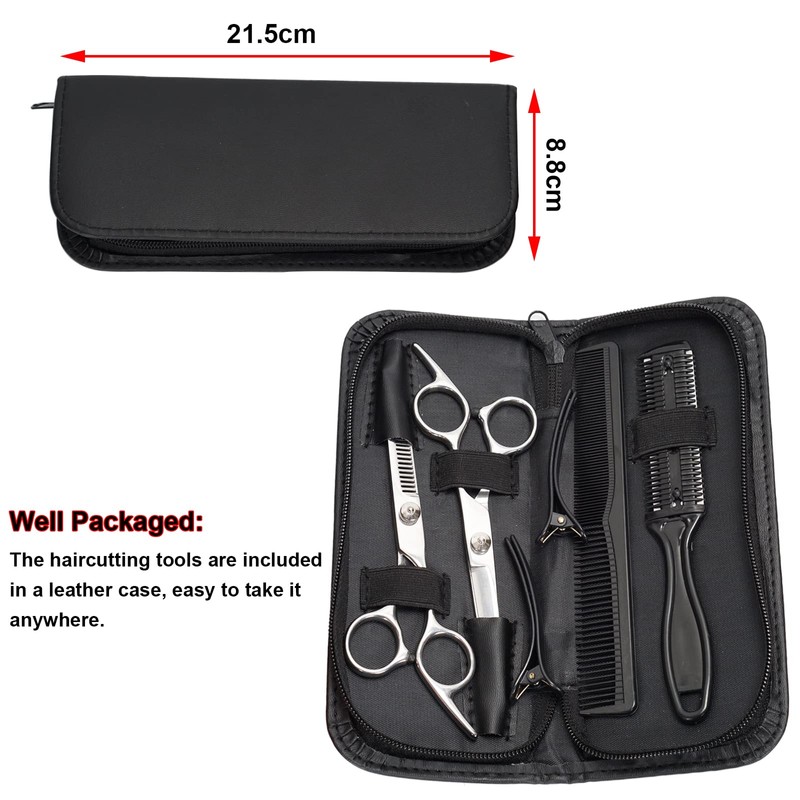 FLYAMAPIRIT Kids Hair Scissors Set Hair Cutting Set Including Thinning