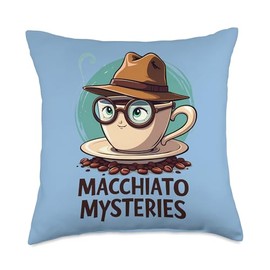 Macchiato Mysteries Throw Pillow