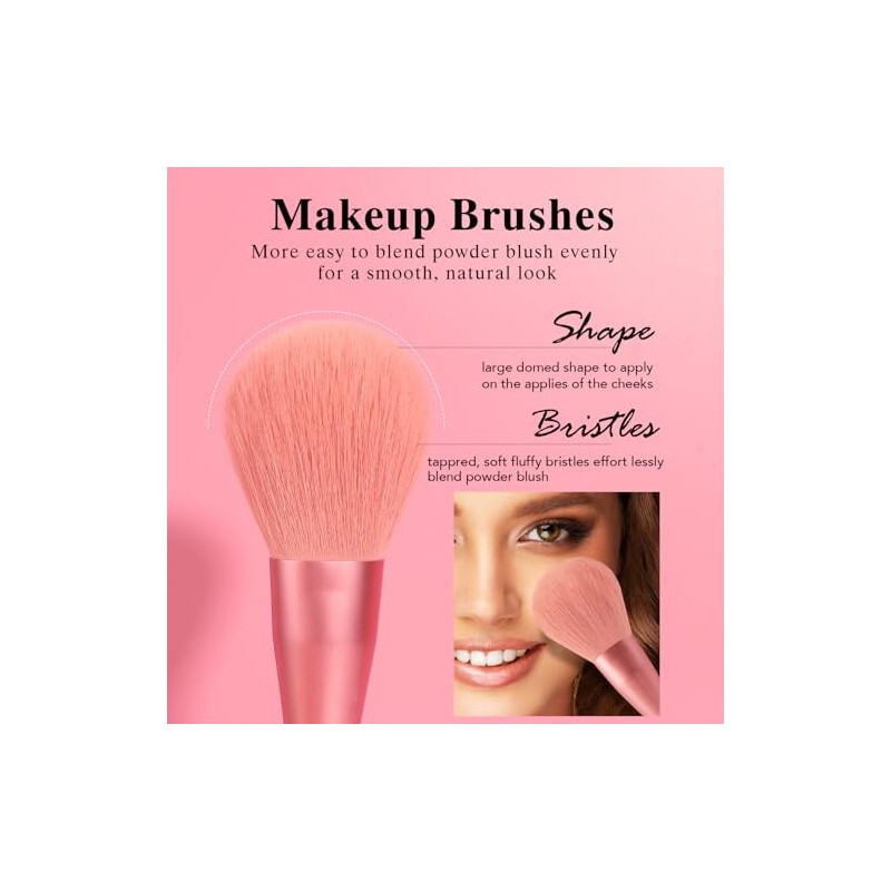Banidy Juego de Brochas de Maquillaje Con Bolsa y Estuche