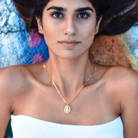 U7 18K Gold Plated Virgin Mary Pendant Necklace & Endless Drop Earrings Christian Jewelry Set