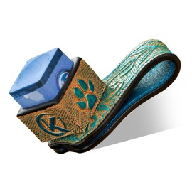 KONLLEN Leather Chalk Holder Engraved Magnetic Vegetable Tanned Leather Snooker Cue Quiet Billiard Accessories