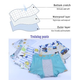 Boboking Toddler Boys Trainer Dino Underwear Potty Boy Boxer Briefs 5T