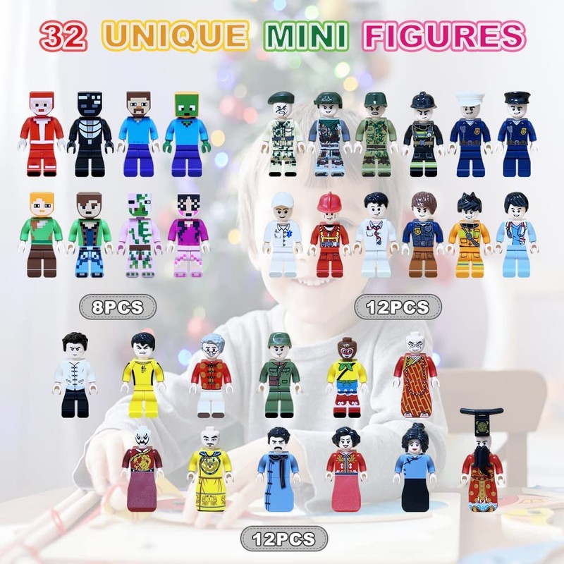 MOYEE 32 ミニおもちゃフィギュア、ミニフィギュアおもちゃセット、キッズ、イースター、誕生日、クリスマス用ストッキング詰め物
