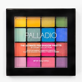 Palladio Ultimate Pro Paleta de Sombras - 16 Tonos Intensos, Mate, Brillo y Satinado, Larga Duración - Ideal para Looks Profesionales (Color Crush)
