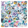 Bifarde 60Pcs Cute Cartoon Dolphin Stickers - Vinyl Waterproof Aesthetic
