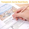 Clear Ruler 12 Inch, 4 PCS Plastic Rulers, High Transparent