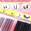 Volume Lash Clusters With Spikes 100D Thick Eyelash Clusters With
